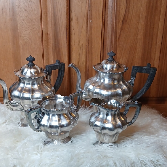 Elegant Silver-Plated Tea Set